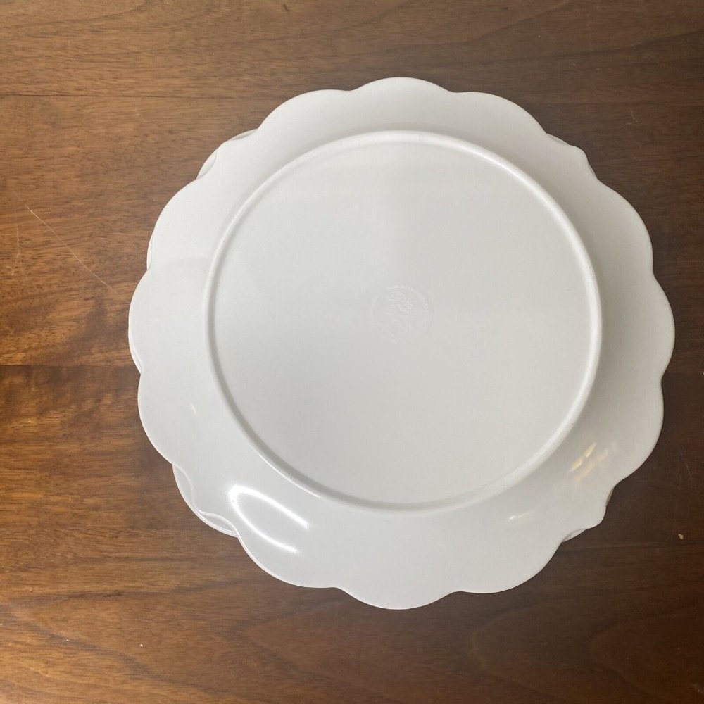 The Pioneer Woman Coral Floral Trim Melamine Plastic Dinner Plates 2 - Picture 4 of 6